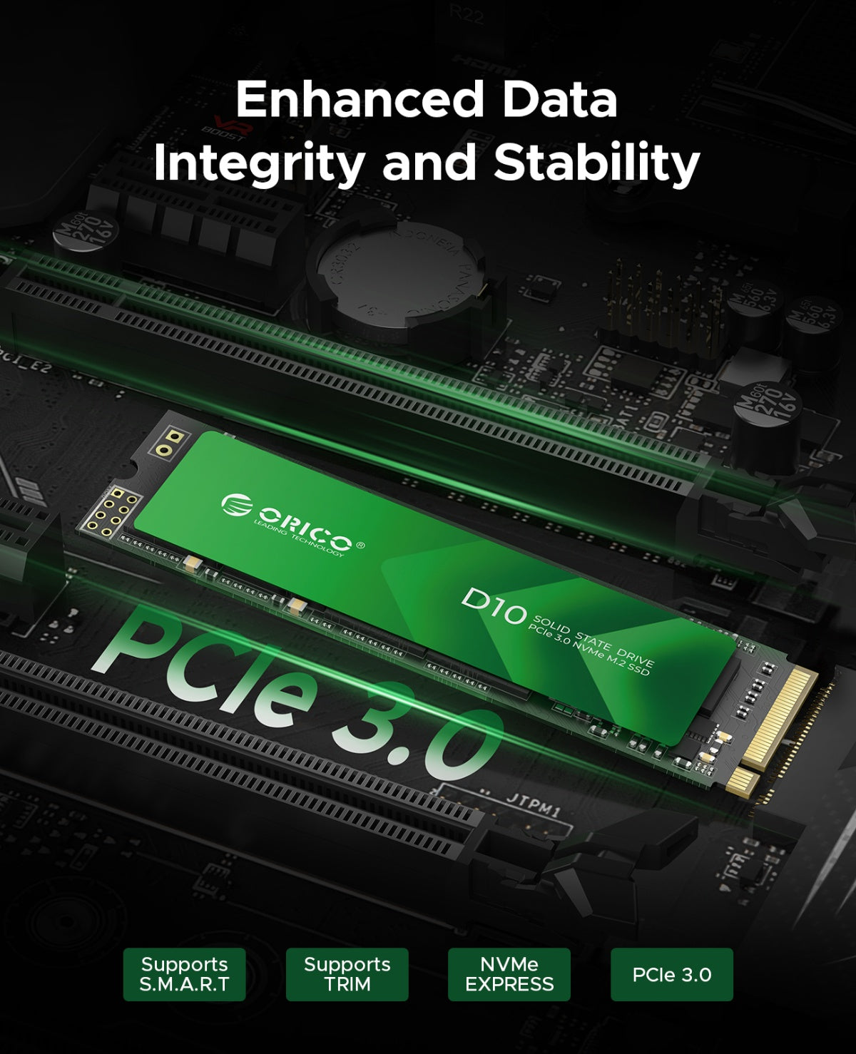 D10 PCle 3.0 M.2 NVMe SSD